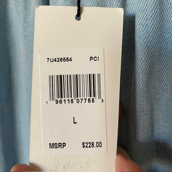 Seven 7 for All Mankind Pull-On Side Stripe Pants Pockets Baggy Women Large NWT - Picture 7 of 14